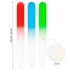 Honoson lime à ongles en verre portable, idéale pour retouches en déplacement.
