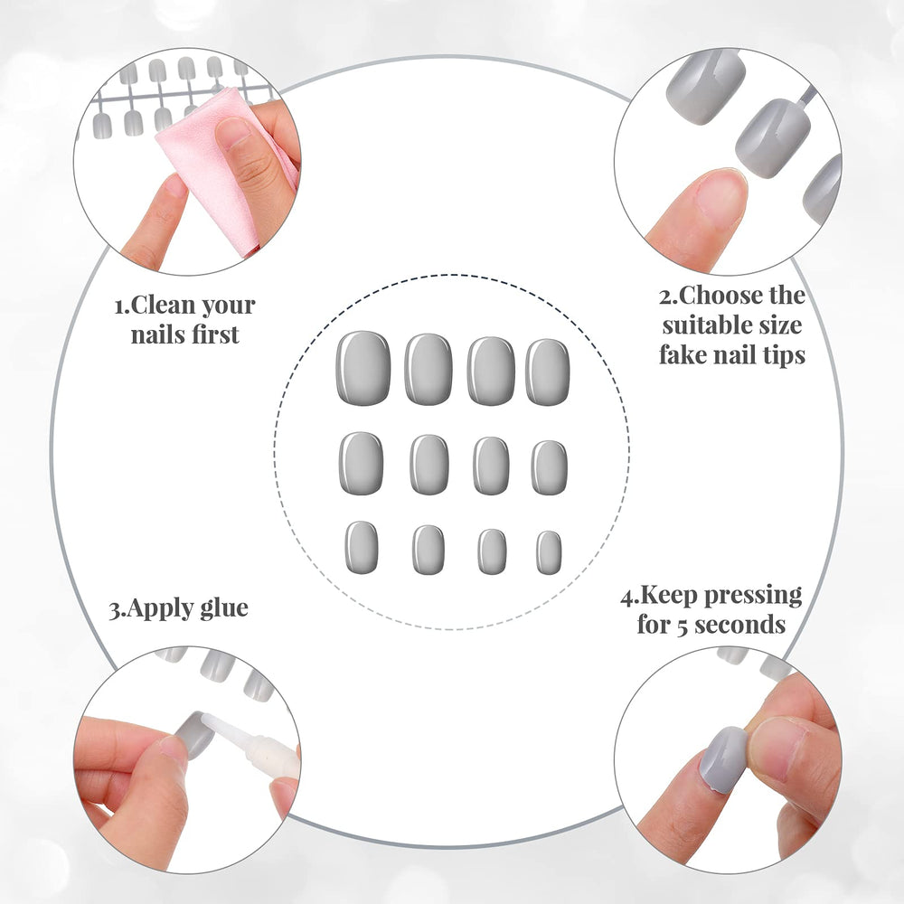 Honoson ongles faux fini brillant, brillance durable et allure chic.
