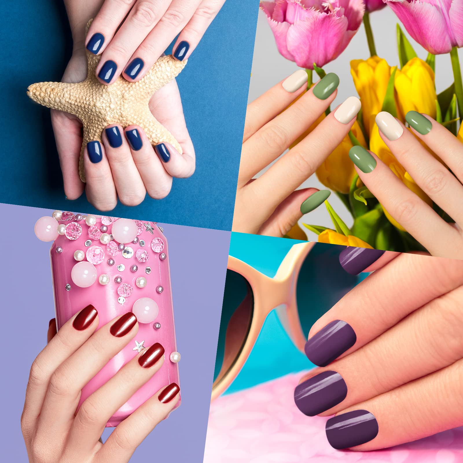 Honoson ongles faux à poser soi-même, facile pour débutants.