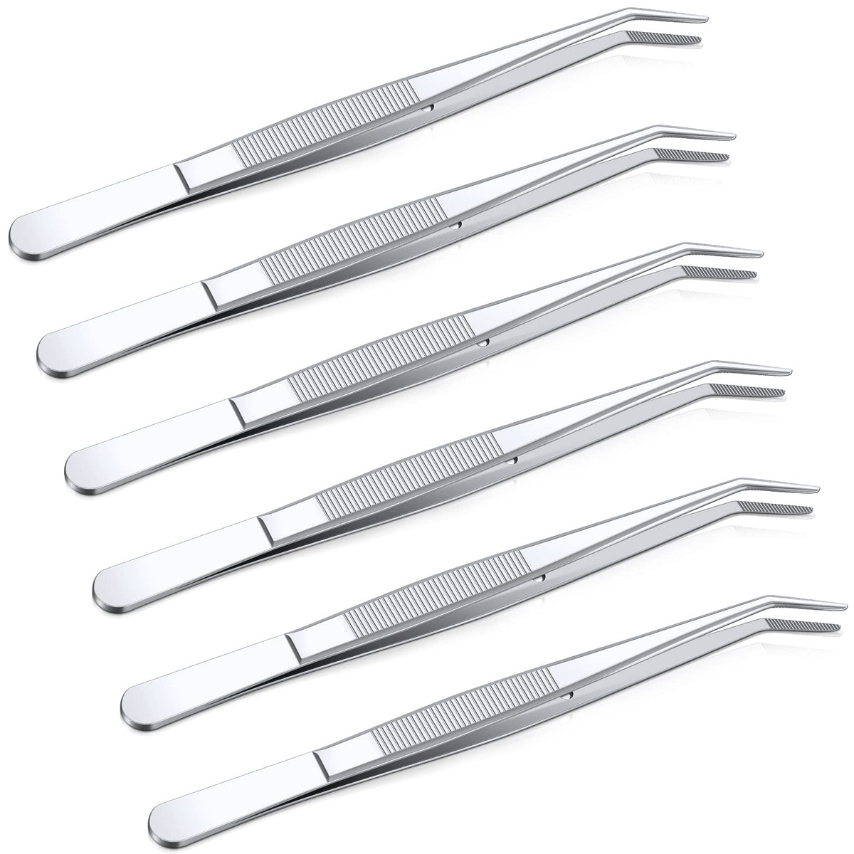 Pinces Honoson à embout courbe, idéale pour guider et insérer dans des espaces restreints.