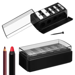 Honoson taille-crayon cosmétique 5 trous compact pour maquillage en déplacement.