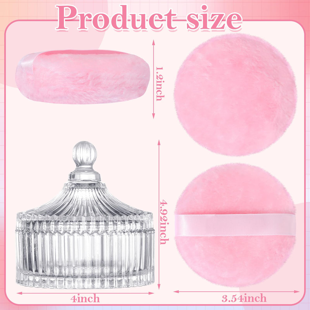 Etui poudre cristal rose HONSIO protège votre poudre entre les usages.