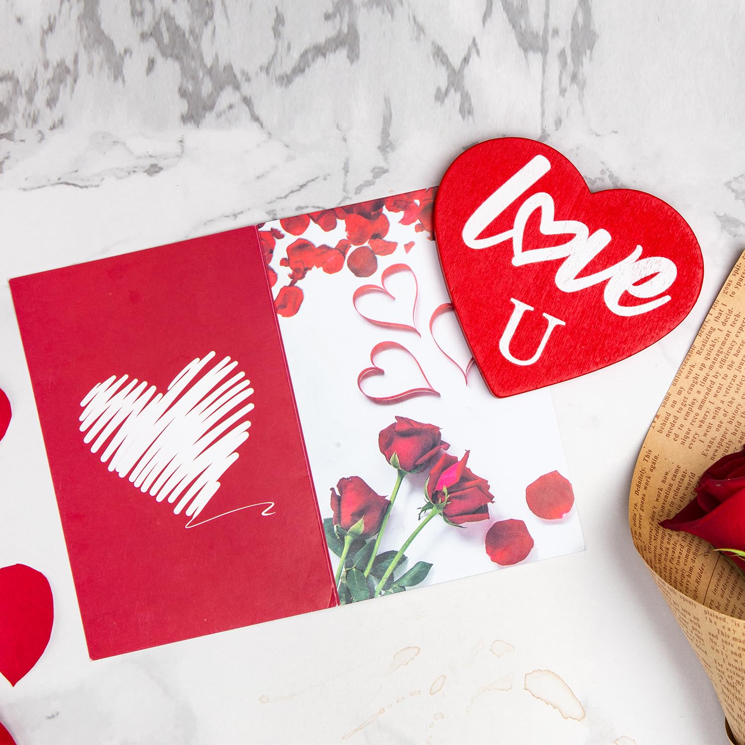 Honxicur cœurs en bois, décoration romantique et message réconfortant