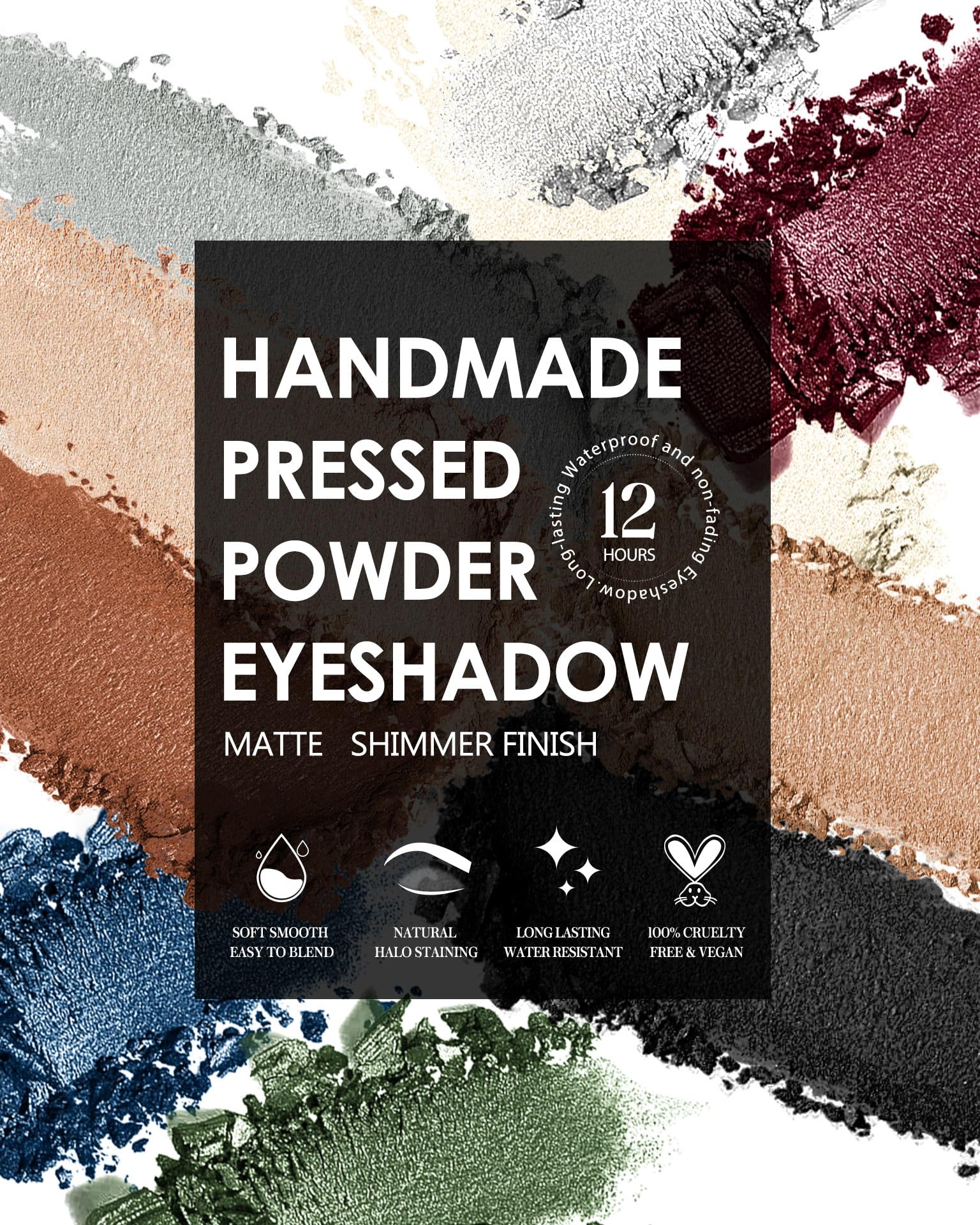 HOOMUSS atelier maquillage ombre paillettes violet, idéal pour looks festifs et quotidiens.