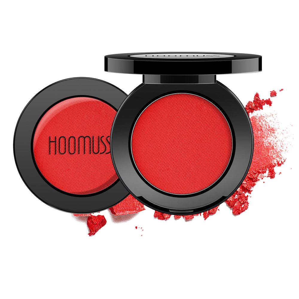 Palette HOOMUSS ChristmasRed, ombre rouge matte pour looks festifs et durables.