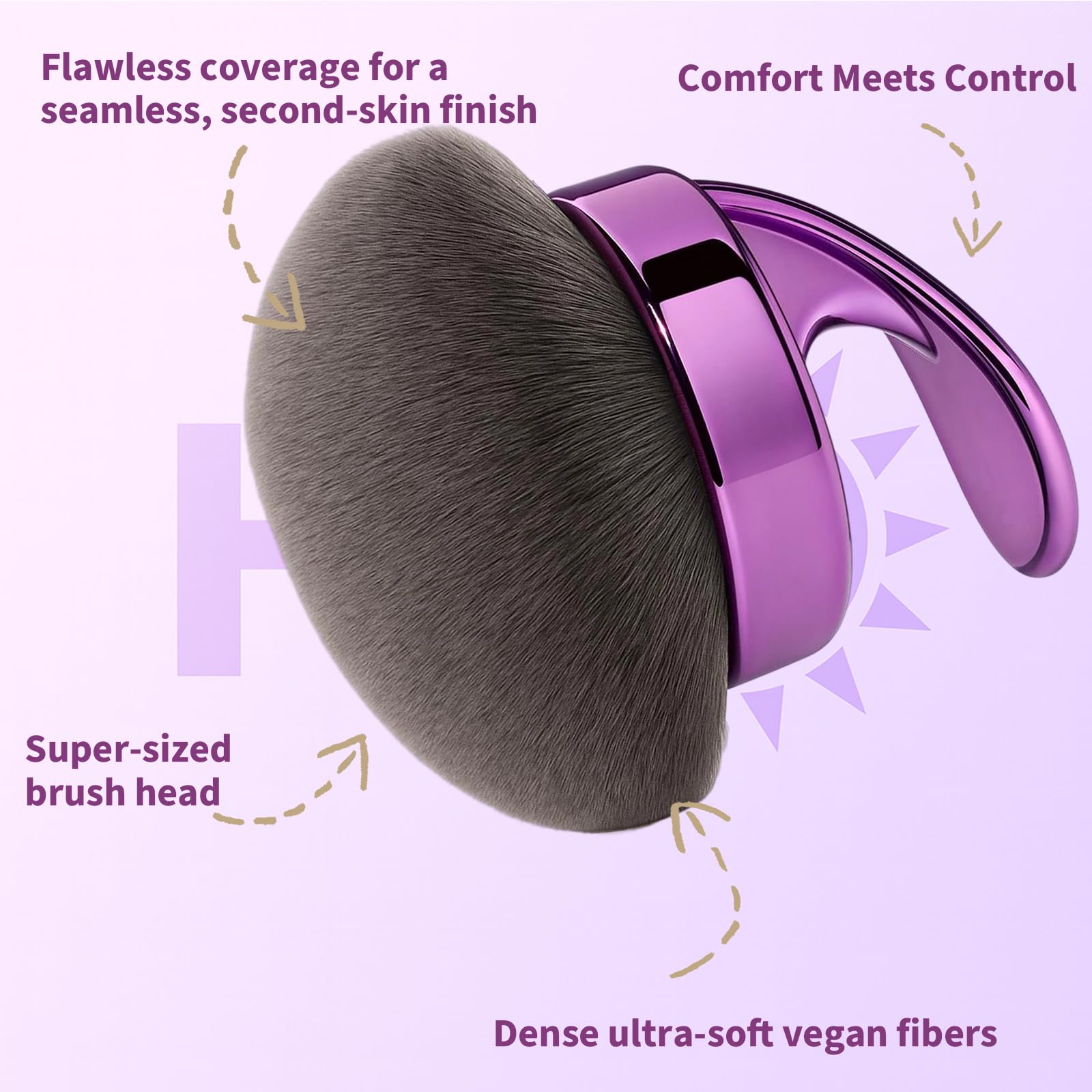 Fibres véganes ultra-douces Hoostee, pour une application homogène sans bavures.