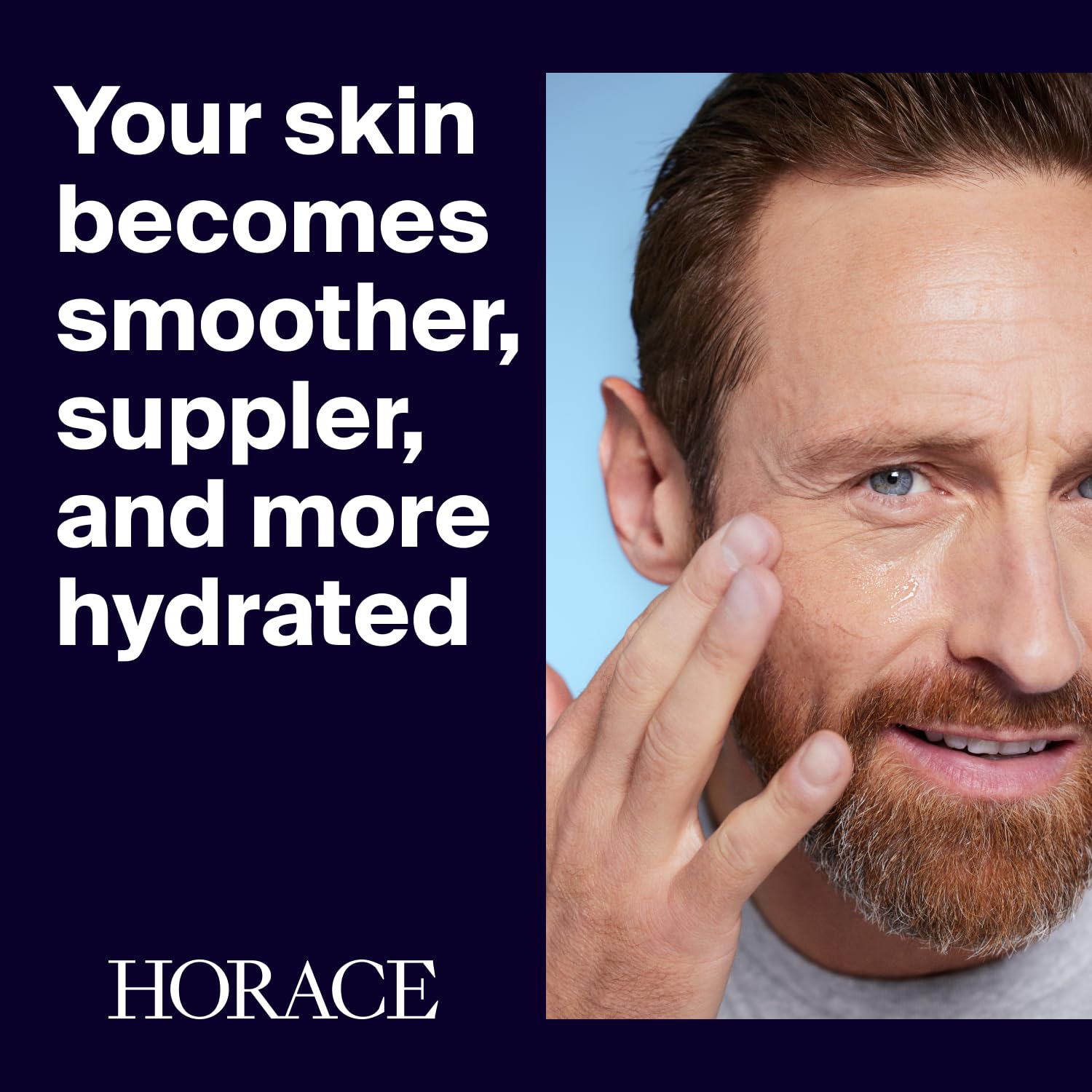 Horace Gel Visage Homme, lissage des ridules pour un teint plus ferme.