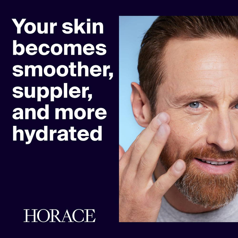 Horace Gel Visage Homme, lissage des ridules pour un teint plus ferme.