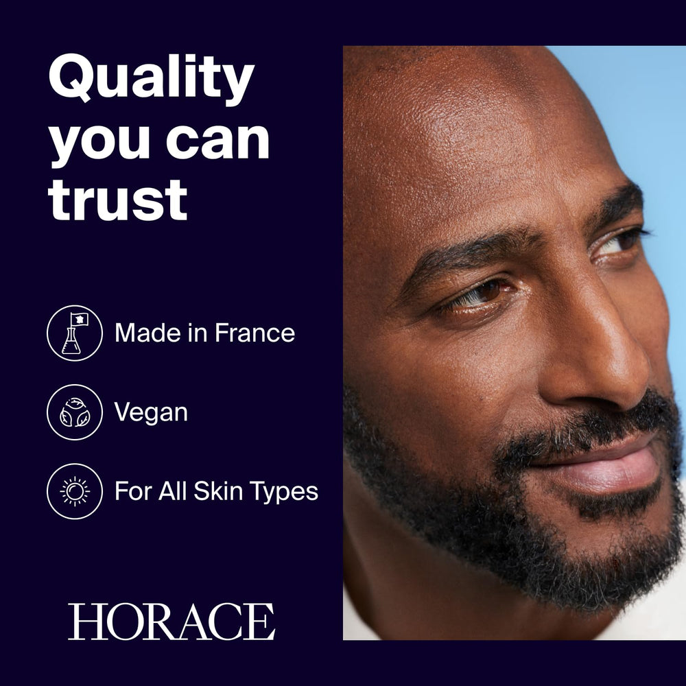 Horace Gel Visage Homme, sans silicone pour une routine plus naturelle.