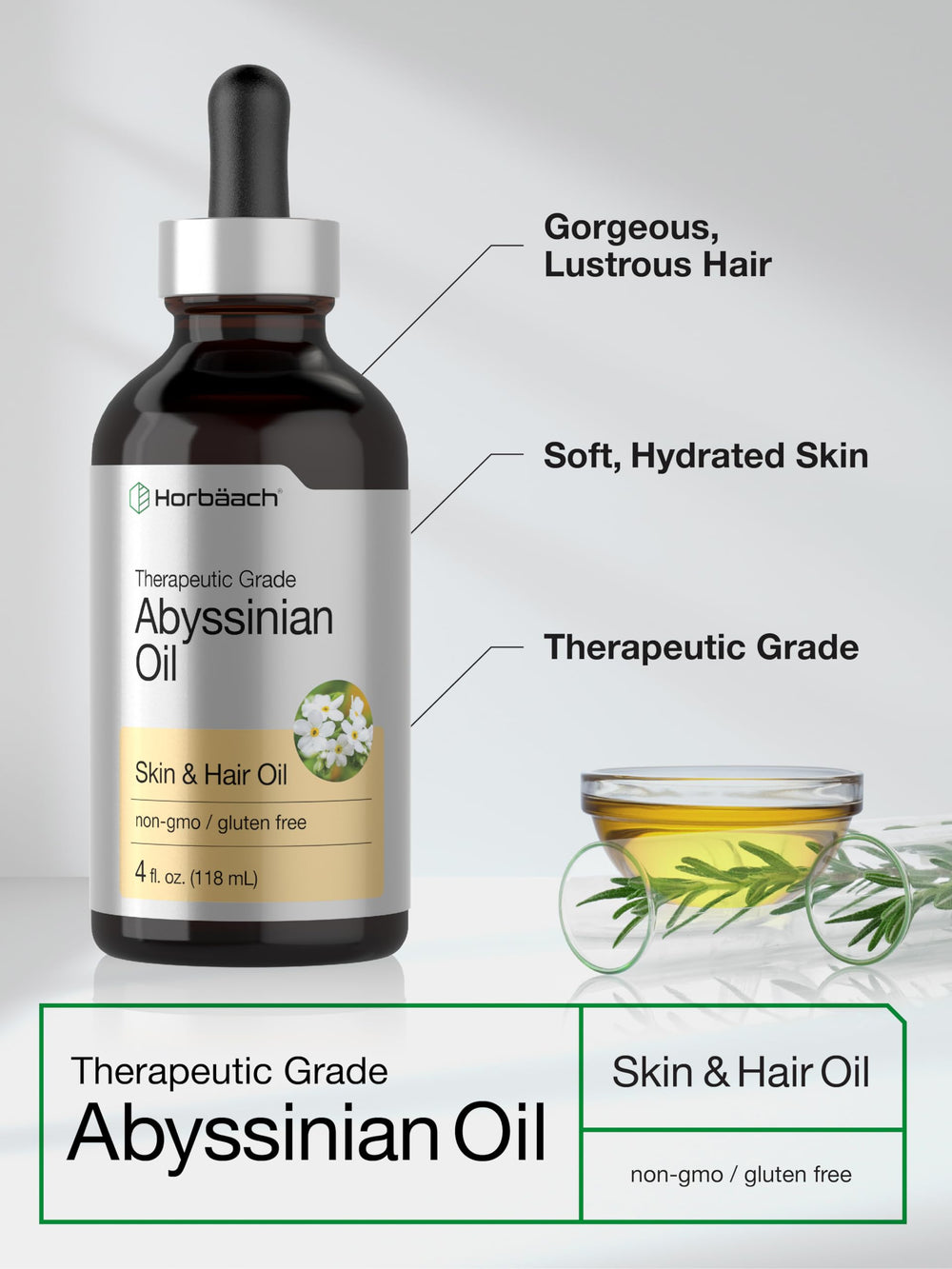 Horbaach Huile Abyssinienne — peau plus souple et hydratée