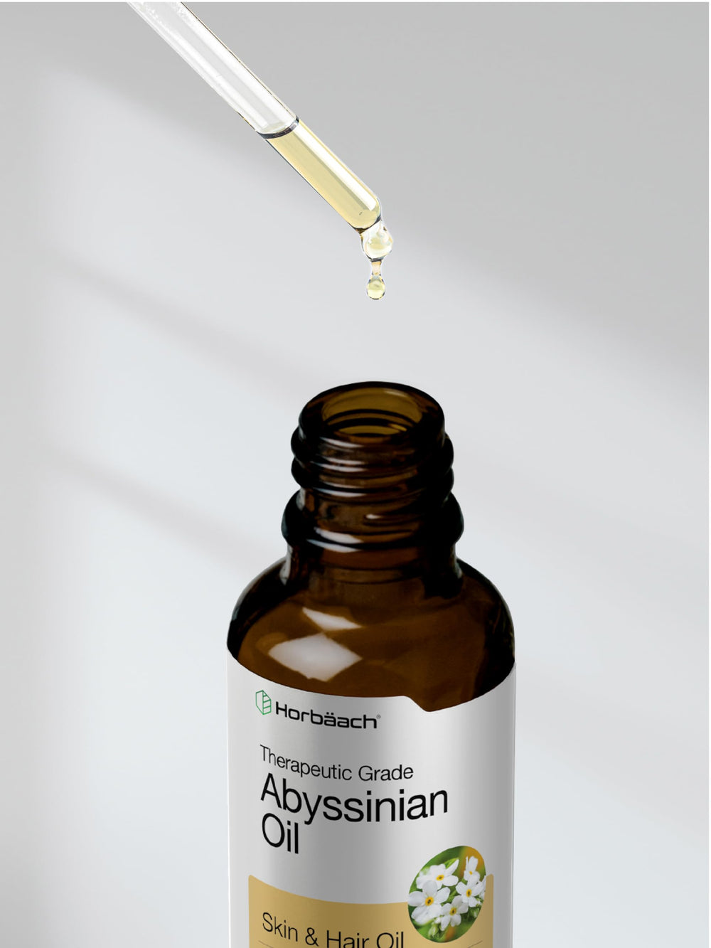Horbaach Huile Abyssinienne — sans parfum, adaptée aux peaux sensibles