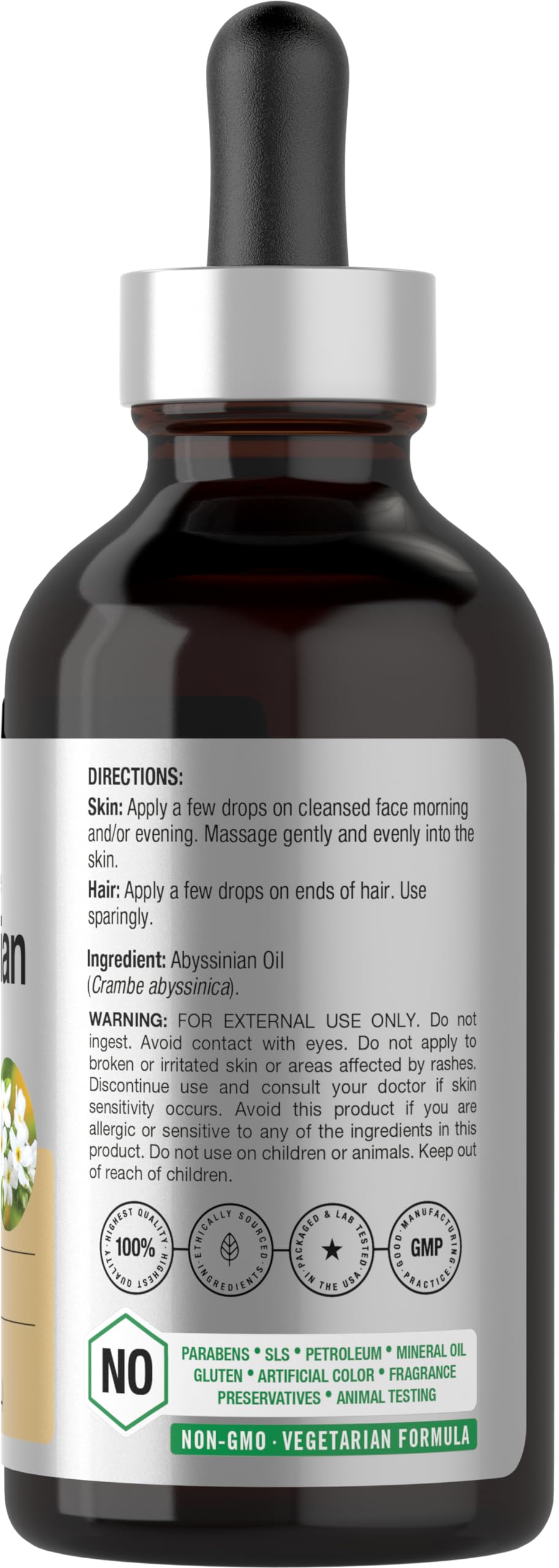 Horbaach Huile Abyssinienne — application visage et corps pour nourrir la peau