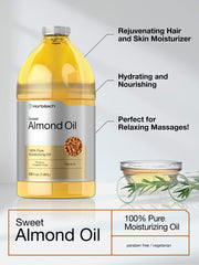 Horbäach huile d'amande douce — cheveux nourris et brillants après usage régulier.