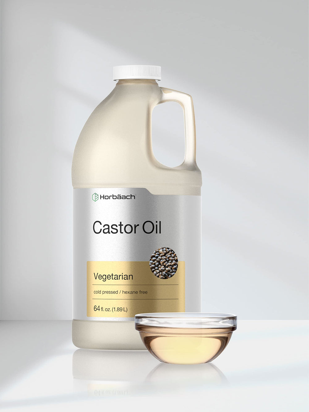 Horbäach huile de ricin — origine non-OGM sans additifs indésirables.