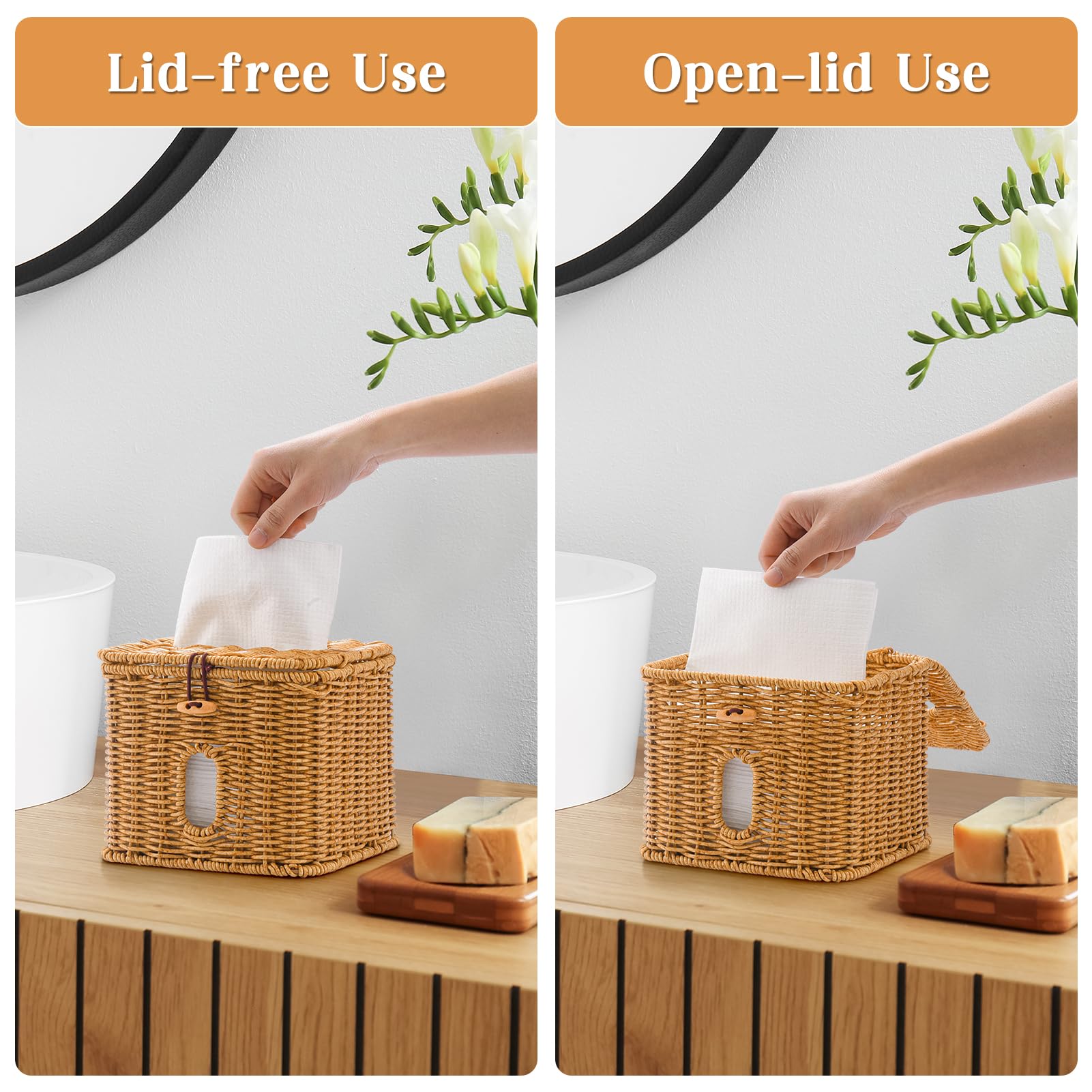 Capacité très grande idéale pour serviettes visage de grande taille ou lingettes.