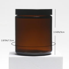 Bocal Hormerry ambré prêt à contenir crèmes et lotions en toute sécurité.