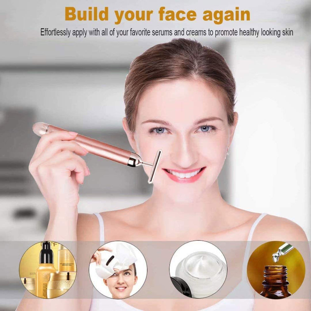 Horolas Beauty Bar 24k Pulse livré avec emballage et manuel anglais.