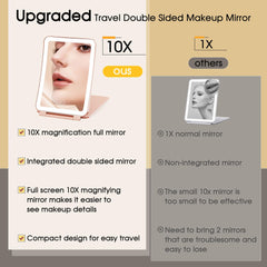 Miroir Horyliin pliable et compact pour voyage.