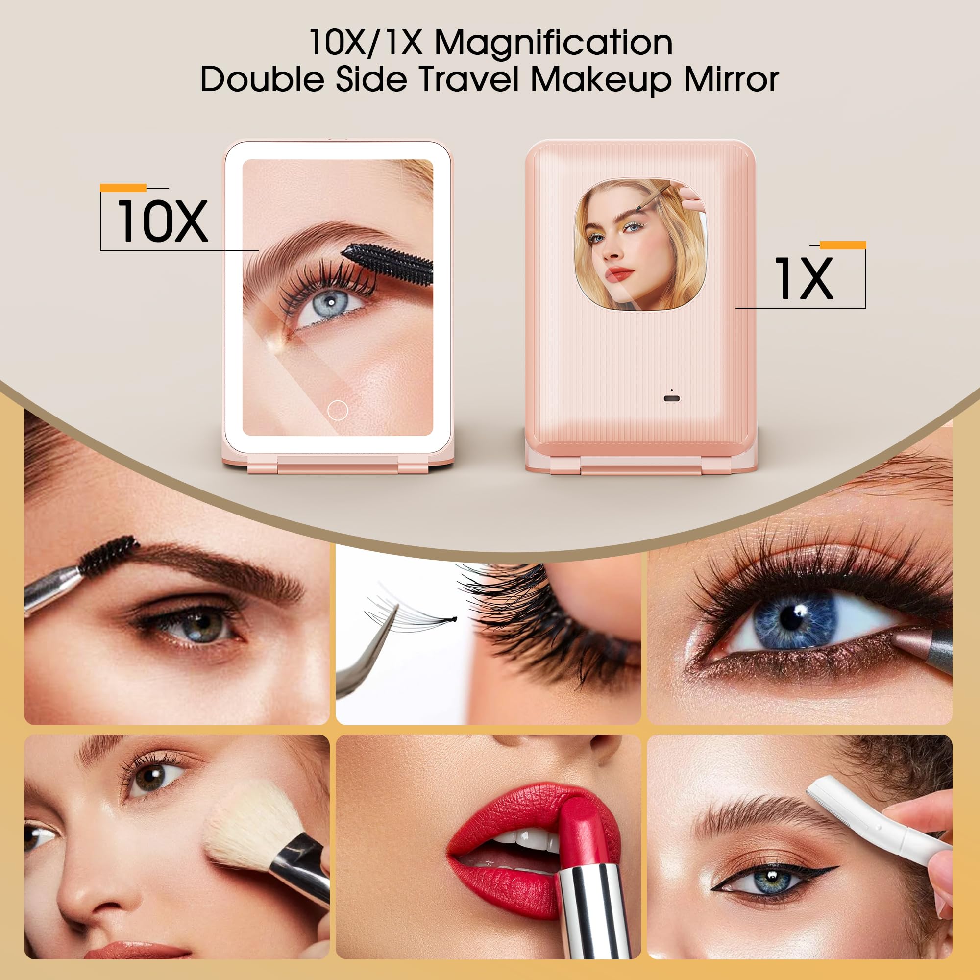 Miroir Horyliin LED 80 lumières pour maquillage.