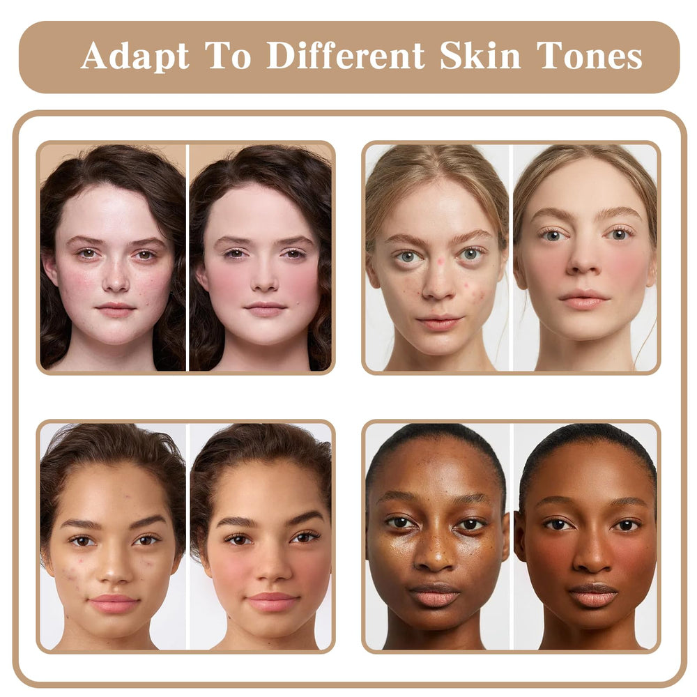 HOSAILY teintes polyvalentes pour un maquillage quotidien sur une peau naturelle.