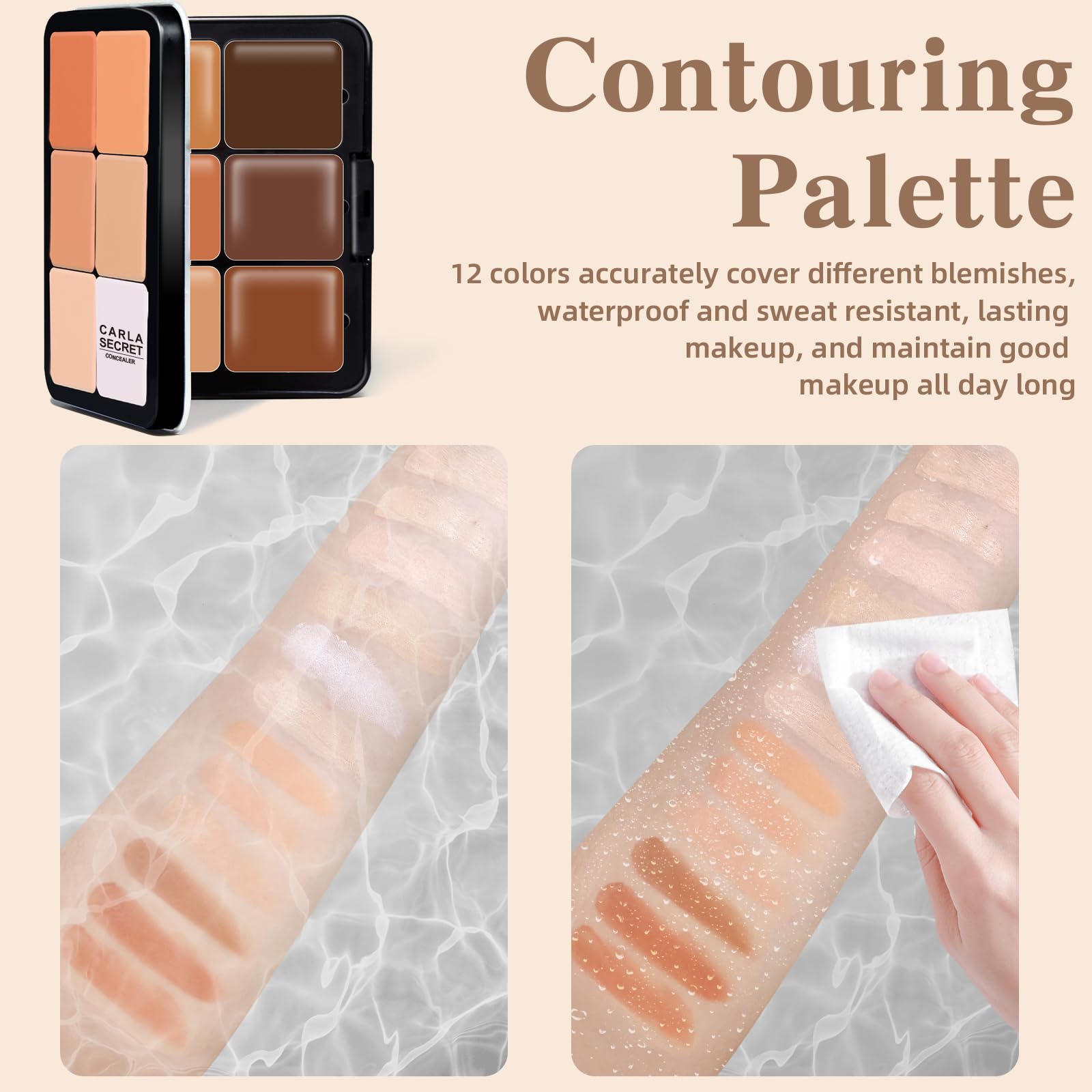 Base pour ombres neutres avec la palette HOSAILY.