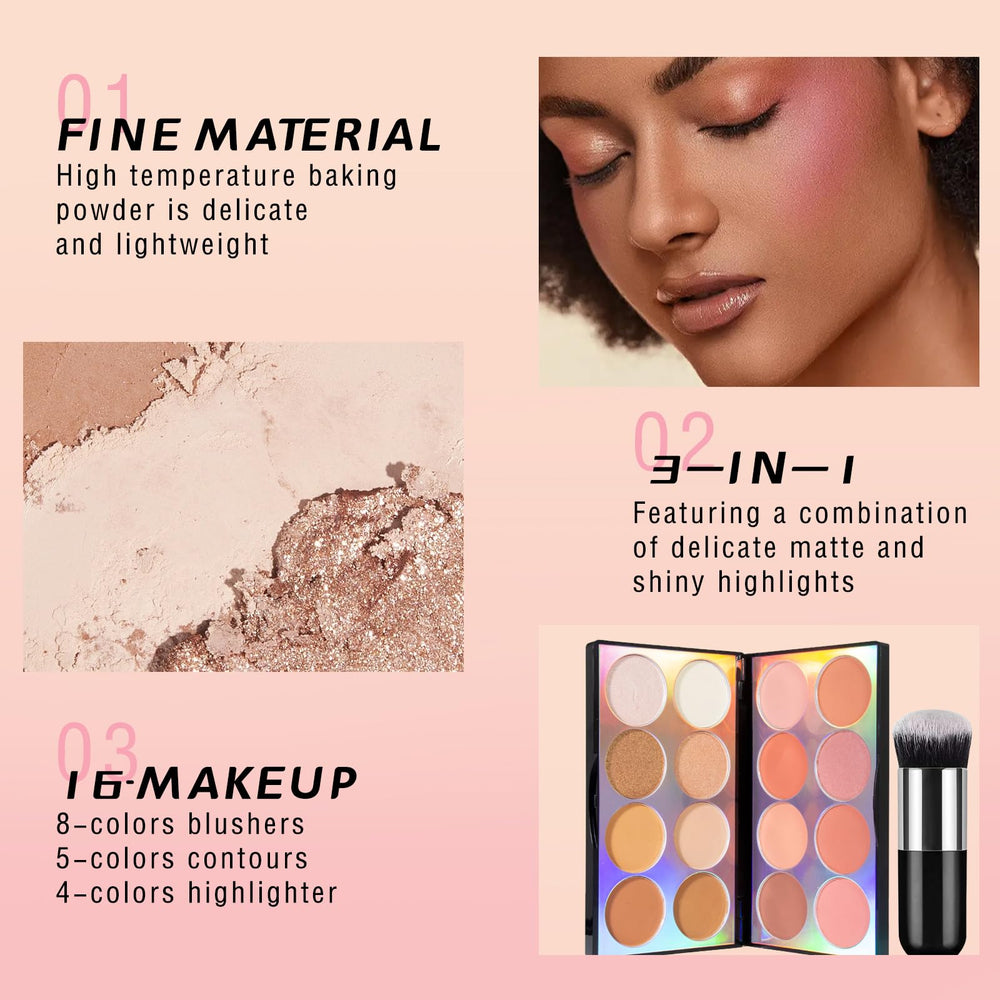 HOSAILY blush longue tenue pour couleur fidèle toute la journée