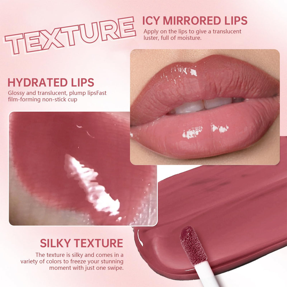 Hosaily brillance-levres-satin-rose: effet miroir et hydratation.