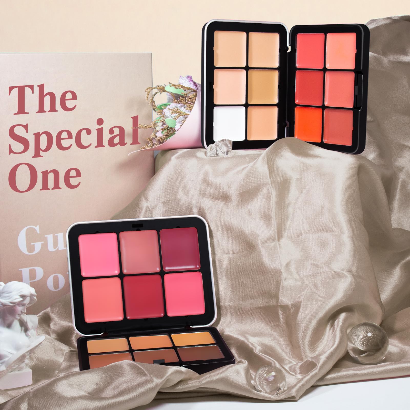 Palette tout-en-un HOSAILY, format compact et portable pour le voyage.