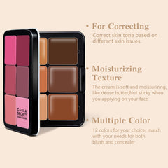 HOSAILY Correcteur crème 6 teintes pour corriger les imperfections et illuminer discrètement.