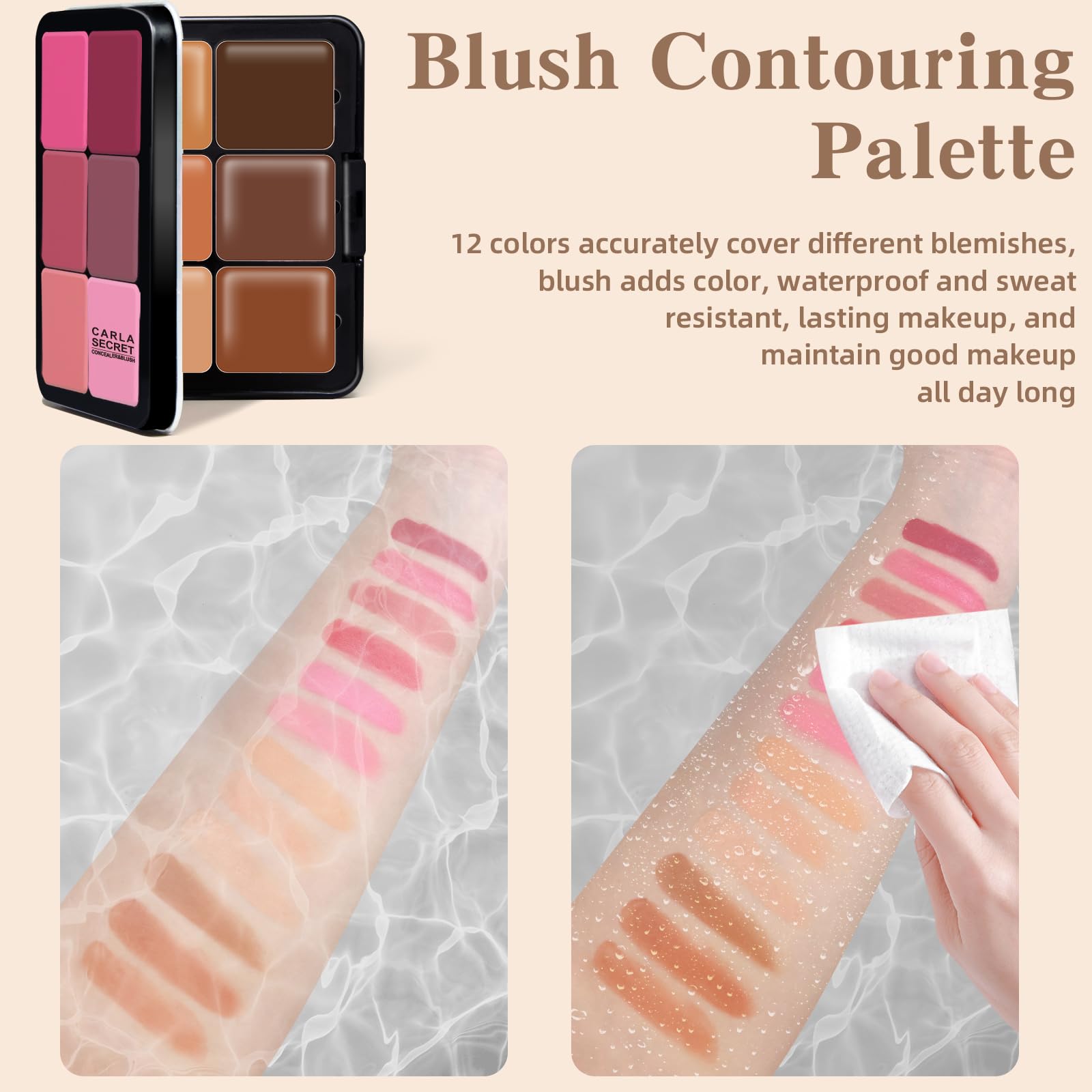 HOSAILY Contour et illuminateur crème pour structurer le visage.