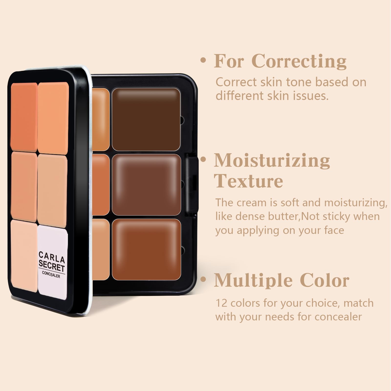 Crème correctrice HOSAILY, texture souple pour une application fluide.