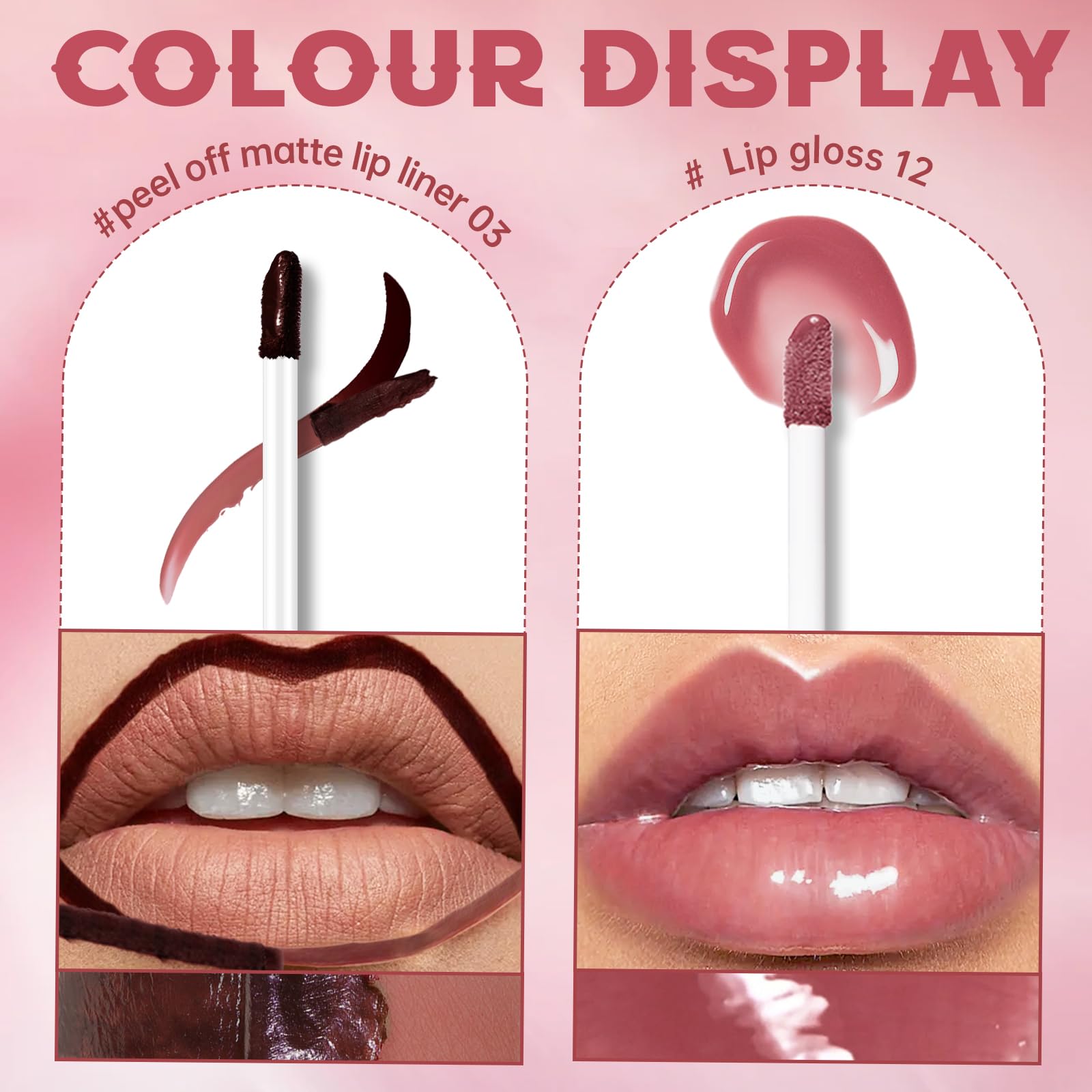 Hosaily tenue-longue-levres-teinte-rose: couleur qui persiste.