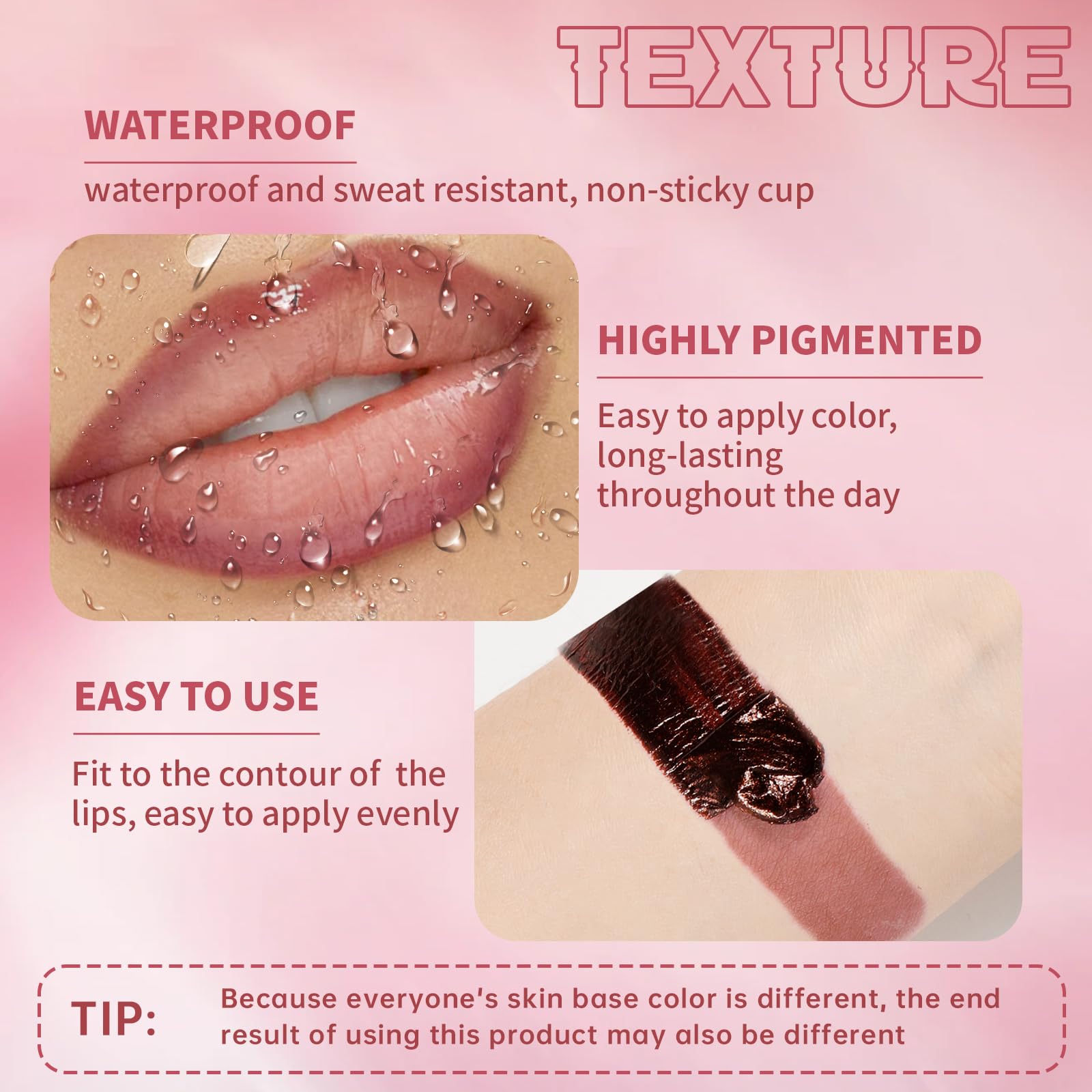 Hosaily texture-douceur-levres: application fluide et confort.