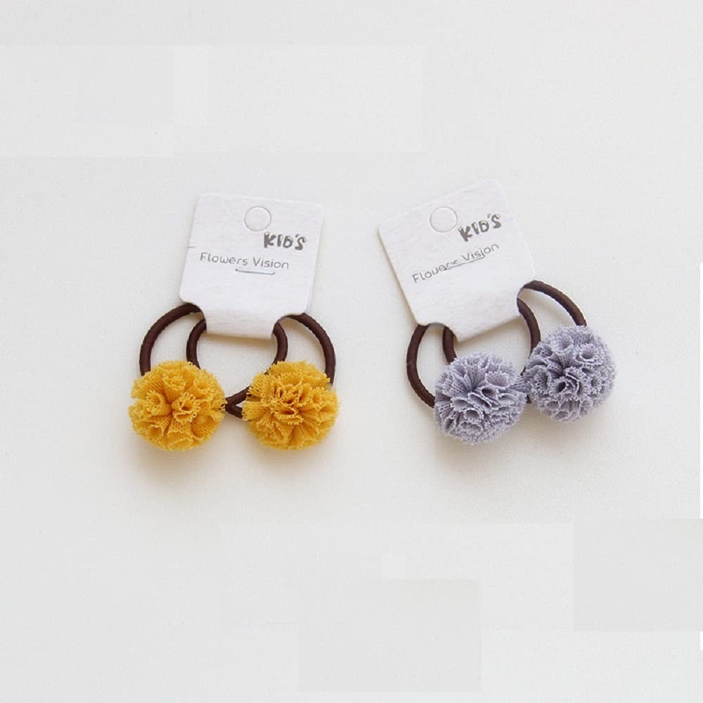 Hot&Sattion bandes elastiques bébé fleurs violettes, pratique et résistante.