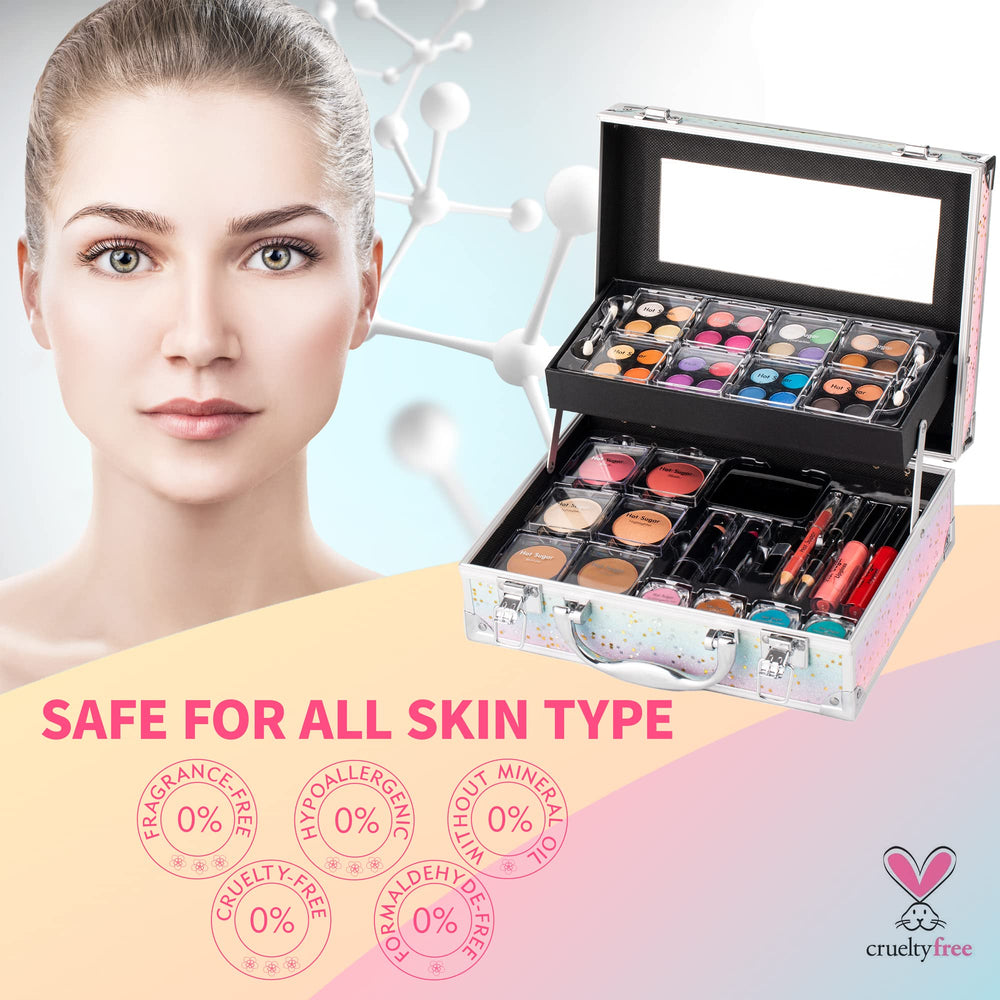 Crayons yeux Hot Sugar et outils inclus pour un maquillage rapide et précis.