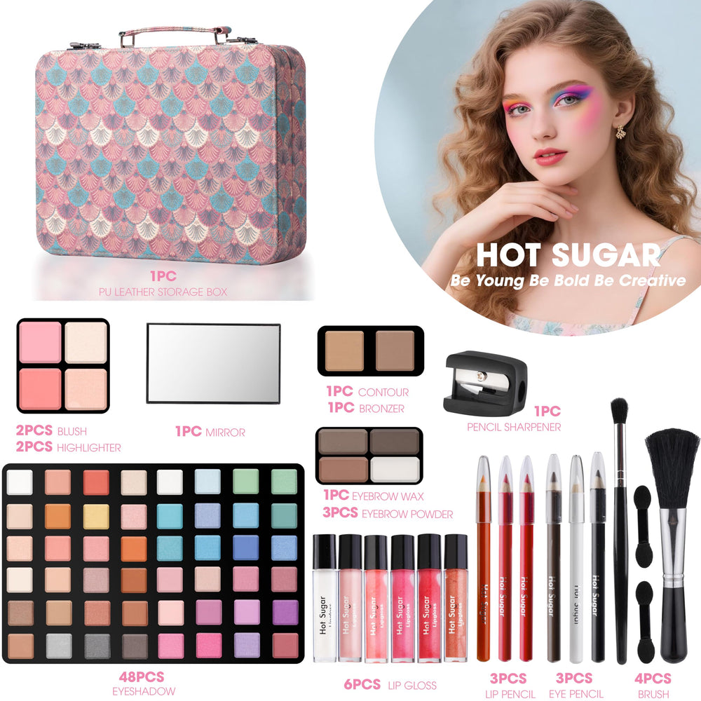Palette ombres à paupières Hot Sugar 48 teintes pour créer des looks variés.