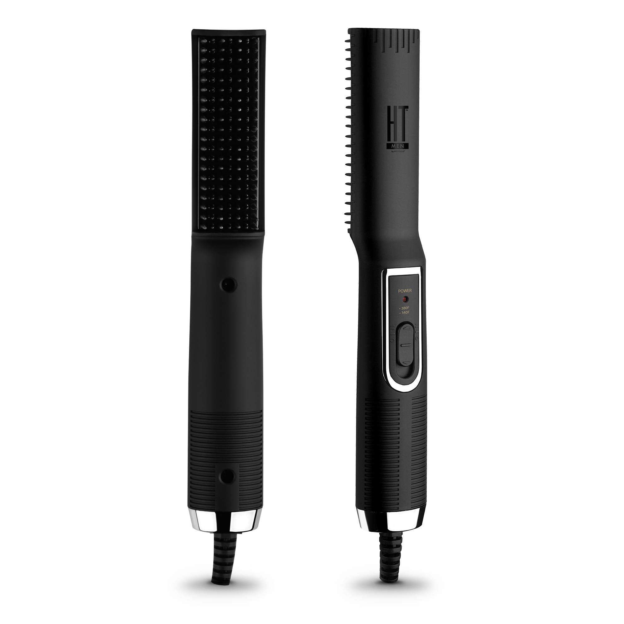 Hot Tools brosse barbe chauffante avec céramique et tourmaline pour un fini lisse