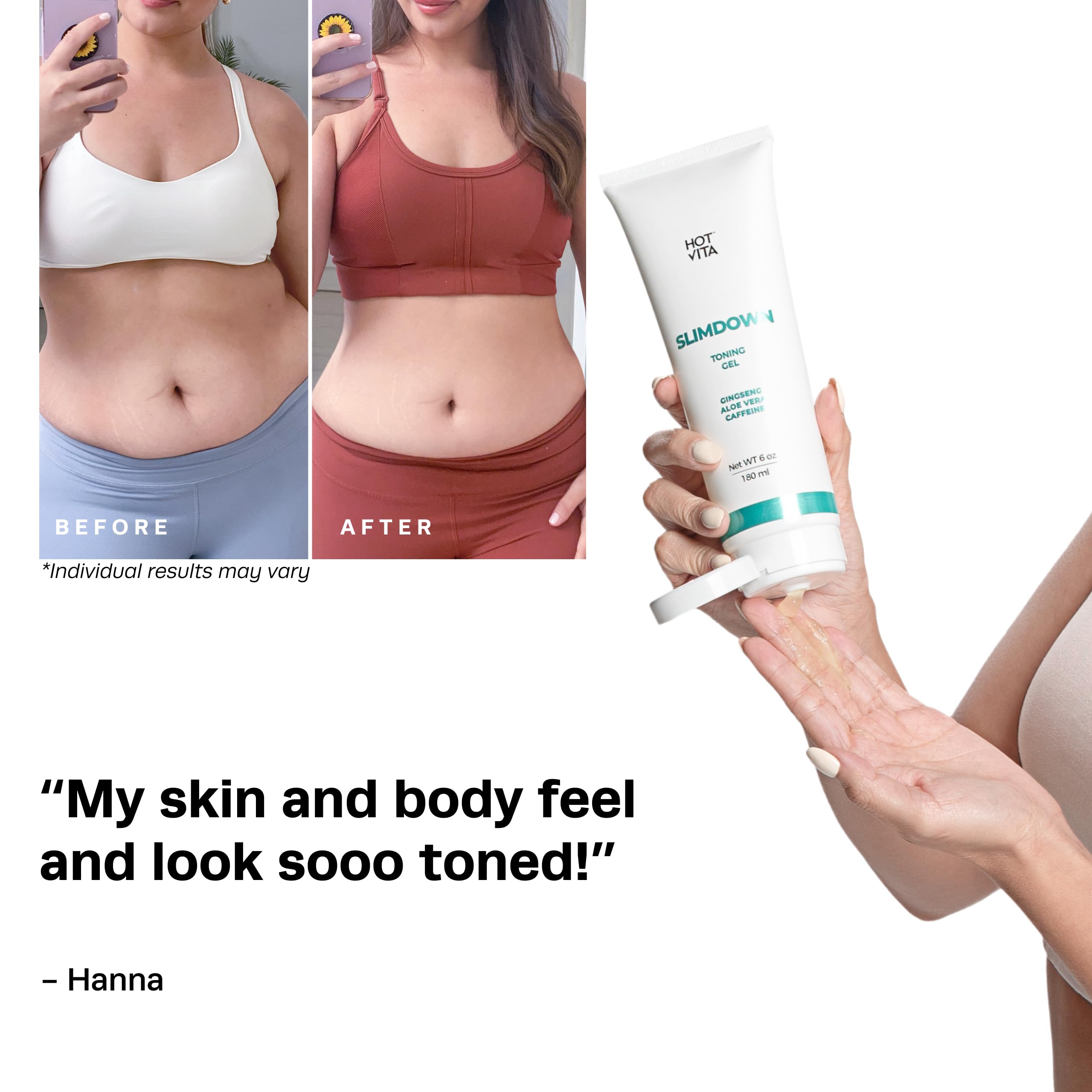 Hot Vita Slimdown Gel – usage post douche pour un affinage progressif.