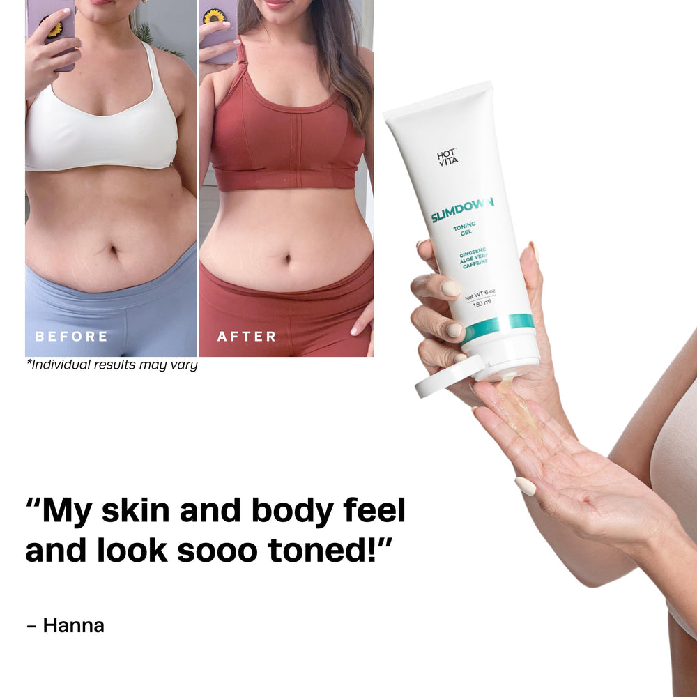 Hot Vita Slimdown Gel – usage post douche pour un affinage progressif.