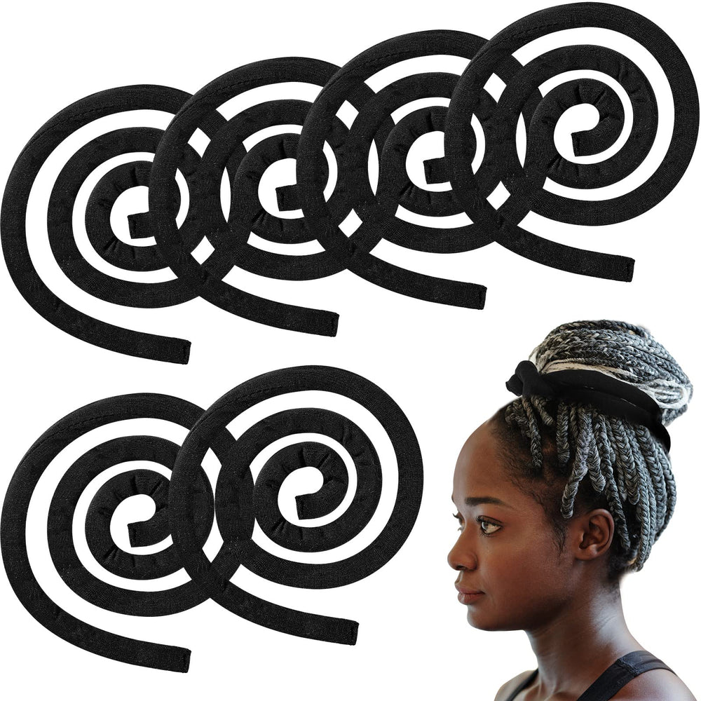 Hoteam attache-cheveux spirale avec fer intégré, maintien fiable et flexible.