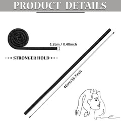 Hoteam attache-cheveux spiral avec fil fer intégré, support durable.