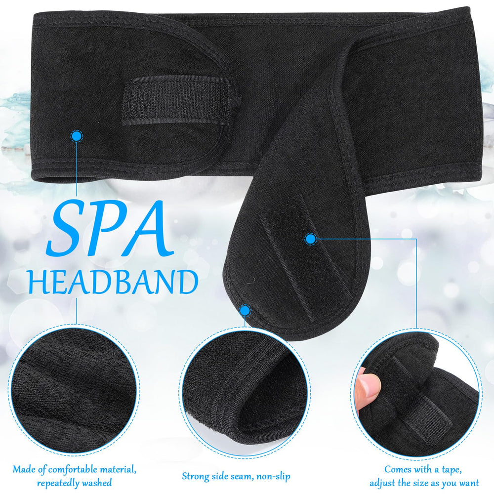 Bandeau spa Hoteam garde les cheveux loin du visage pendant le lavage.