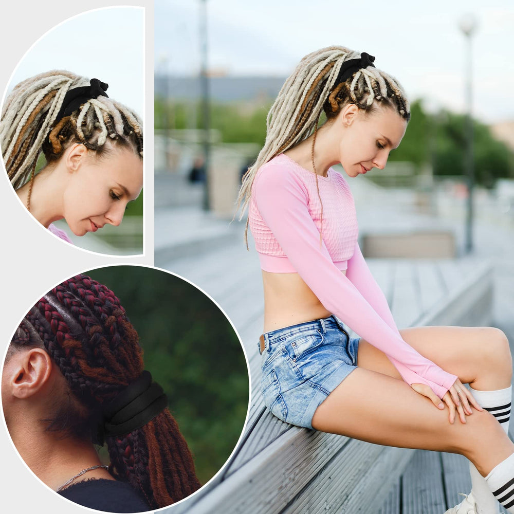 Hoteam lot de 6 attaches cheveux noirs, usage quotidien.