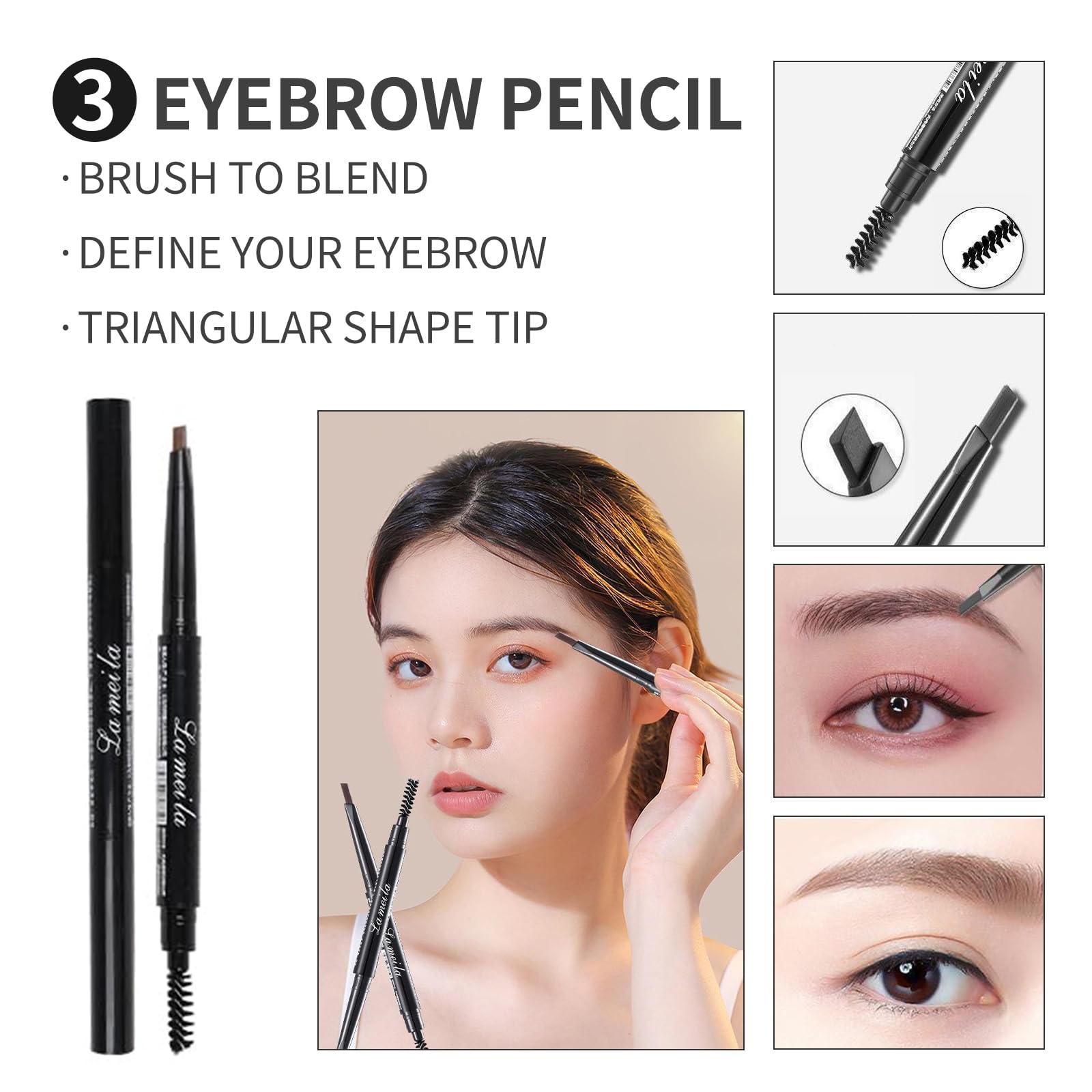 Hotmaig poudre sourcils pour une définition naturelle et longue tenue.