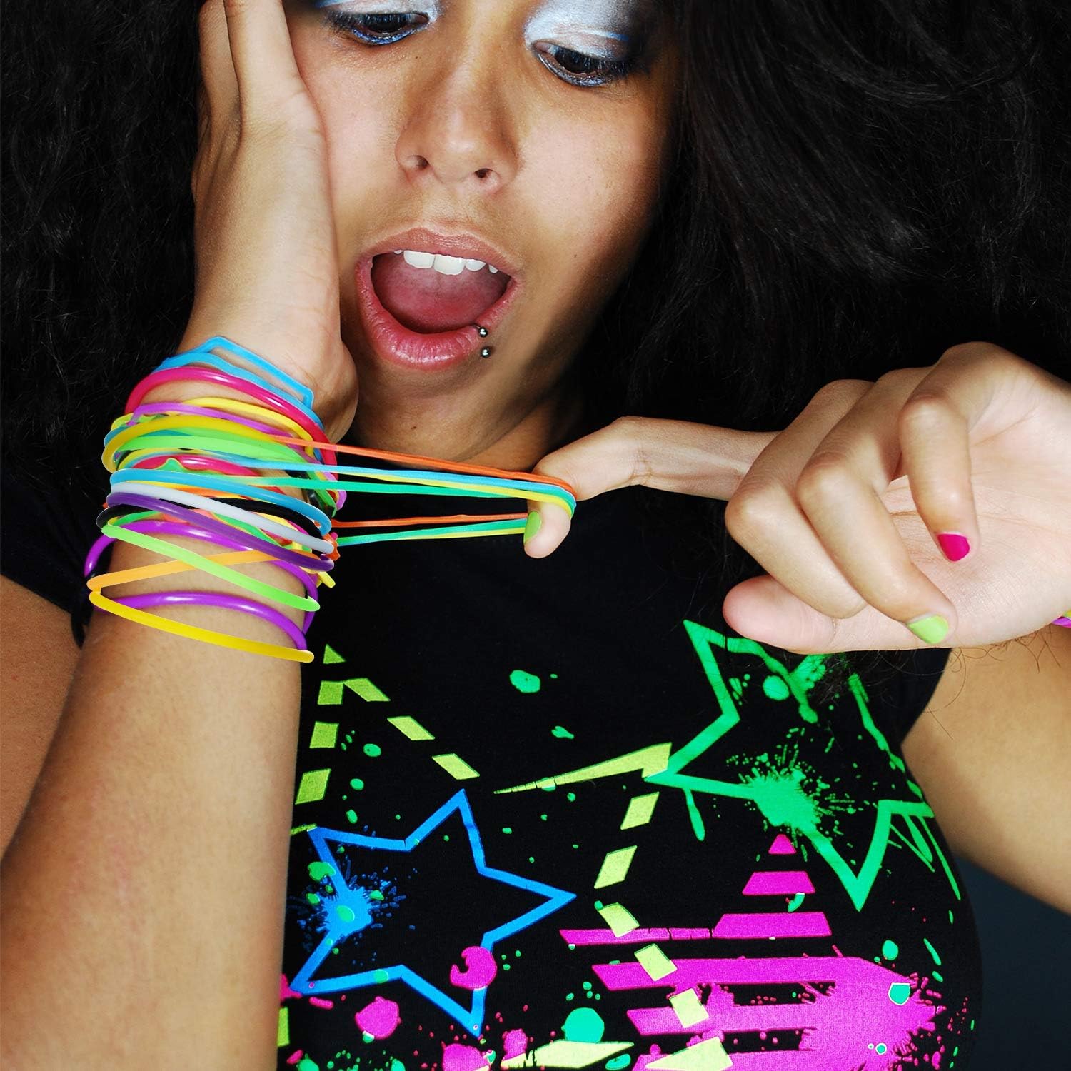 Hotop bracelets jelly en silicone : créez l’ambiance fête dans vos sorties.