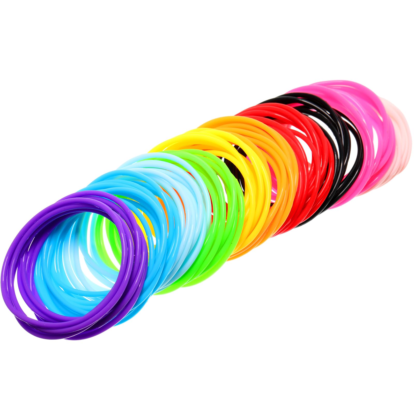 Hotop bracelets jelly en silicone : assortiment couleurs, parfait pour assortir vos tenues.