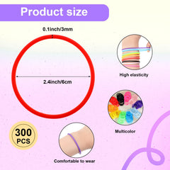 Hotop bracelets jelly en silicone : texture douce et flexible pour le confort.