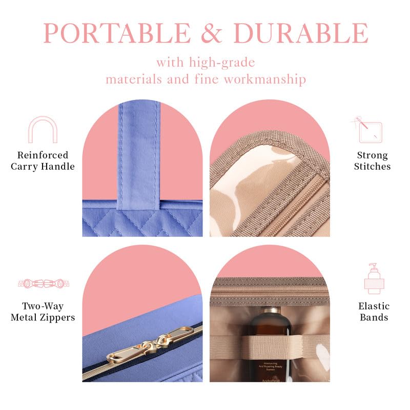HOTOR sac de toilette suspendu, utilisation polyvalente en voyage et en gym.