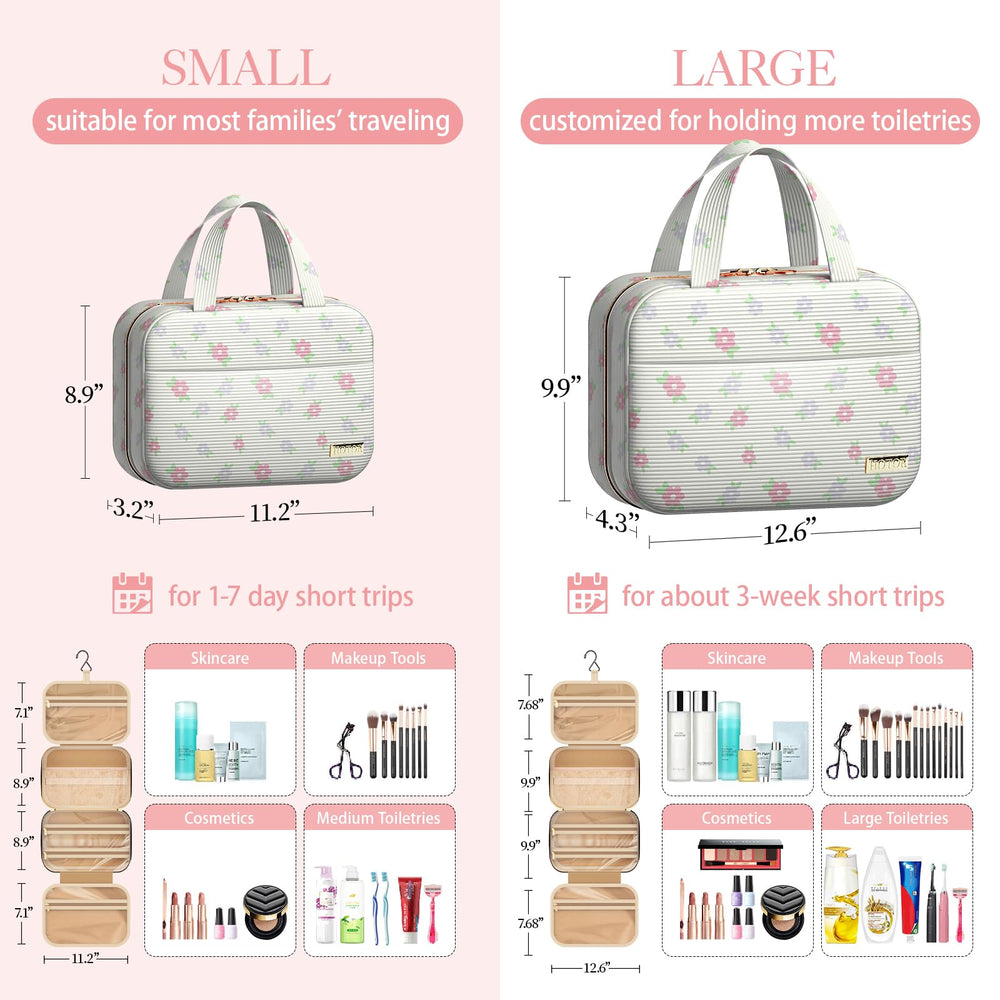 HOTOR sac-de-toilette voyage compartimenté, idéal pour organiser les produits en déplacement.