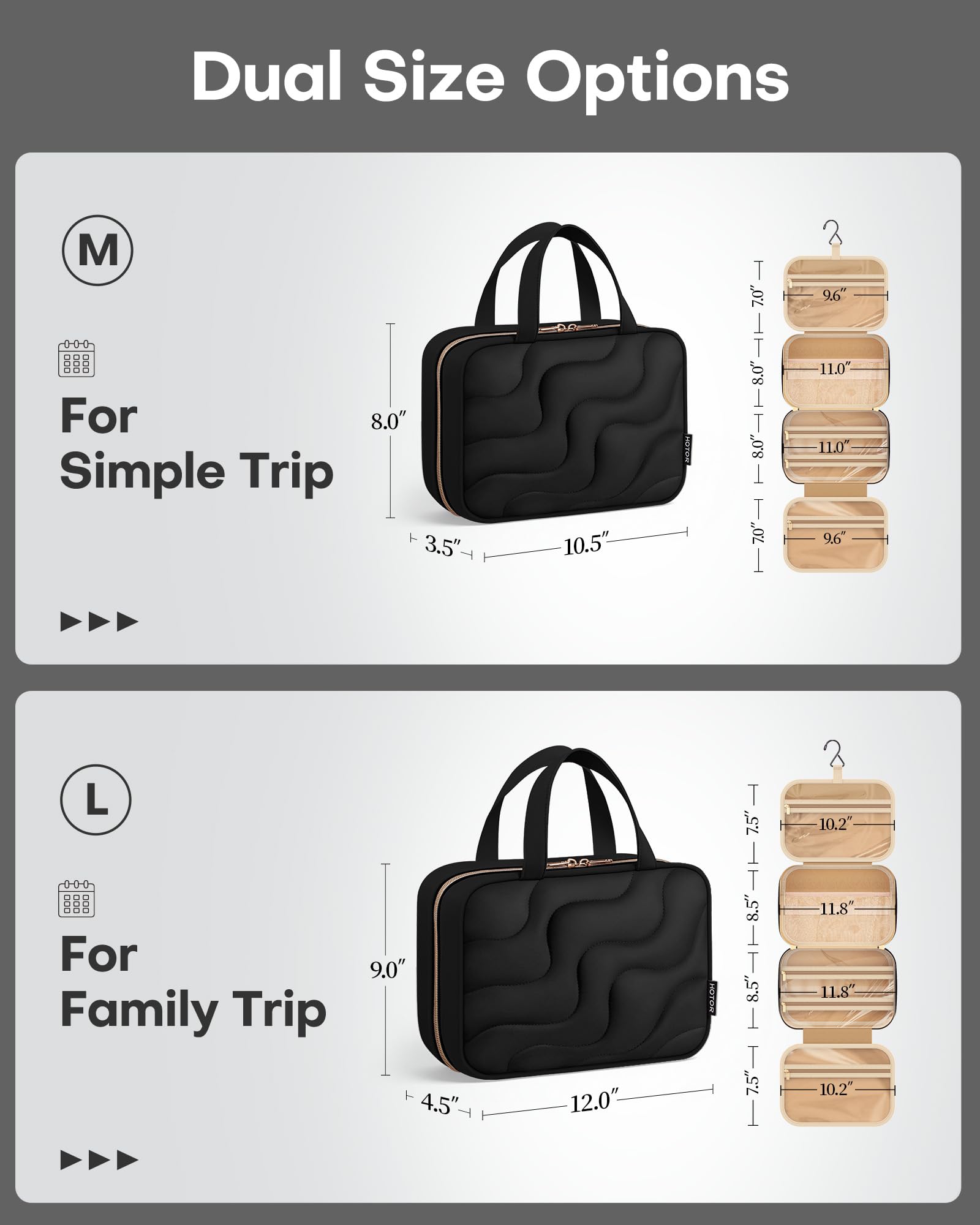 Fermeture double zip HOTOR pour accès rapide et sécurisé